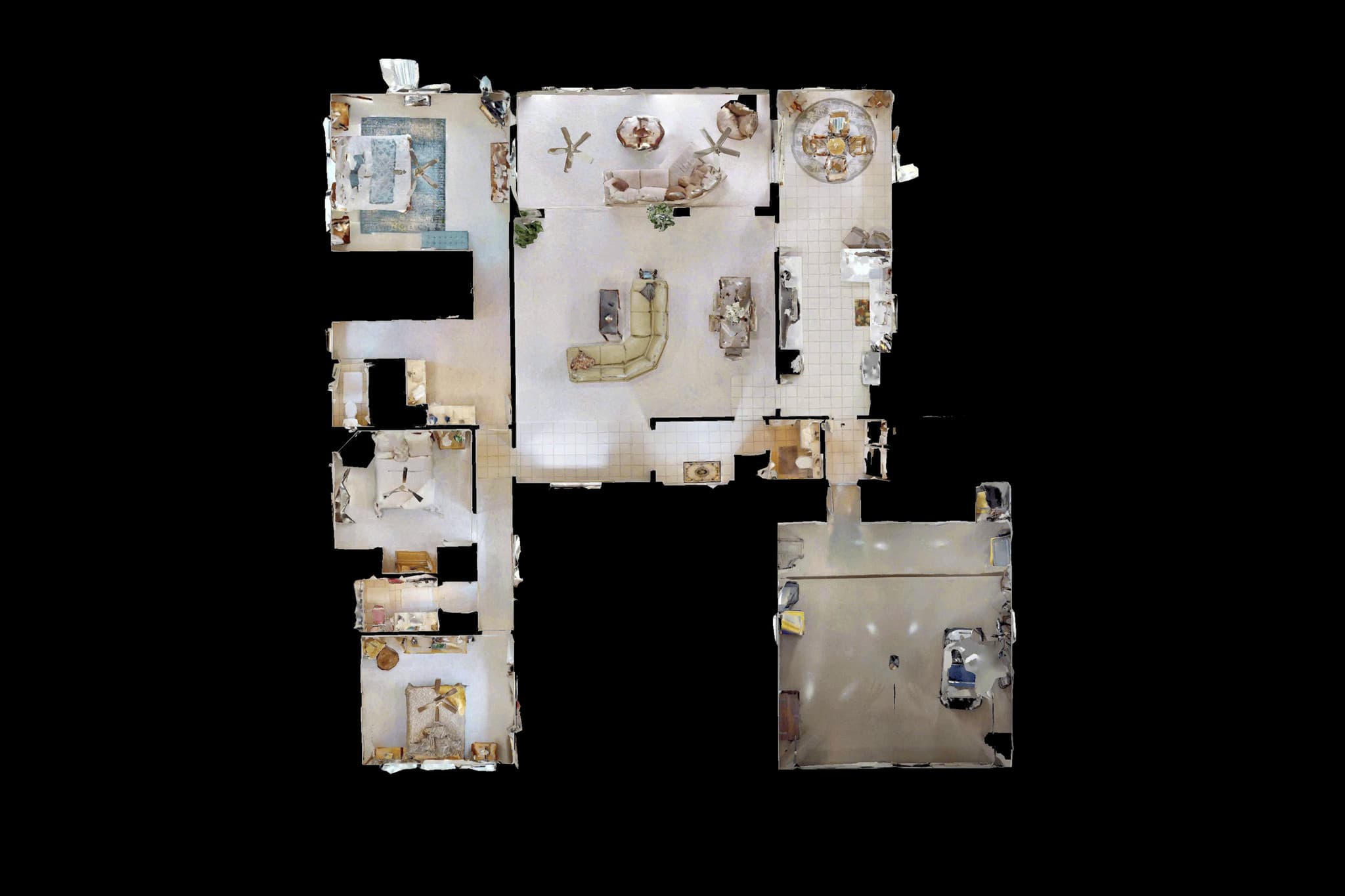 Furnished floor plan illustration of the home
